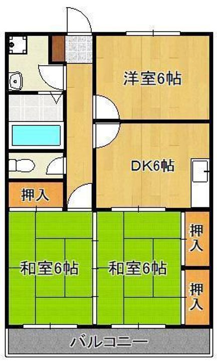 メゾンド三ヶ森の間取り
