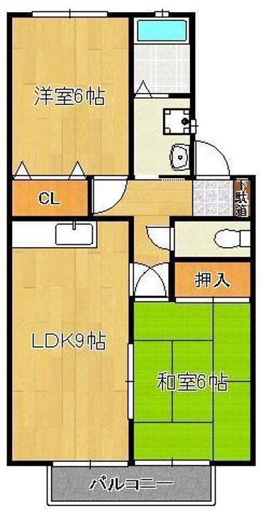 シティべール上上津役の間取り