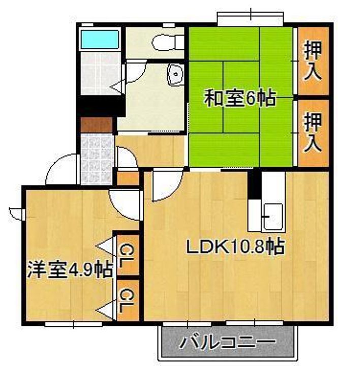 シャンテ星ヶ丘の間取り