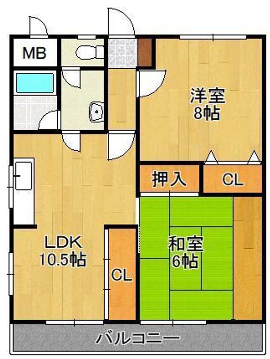 サンコスモス京良城の間取り
