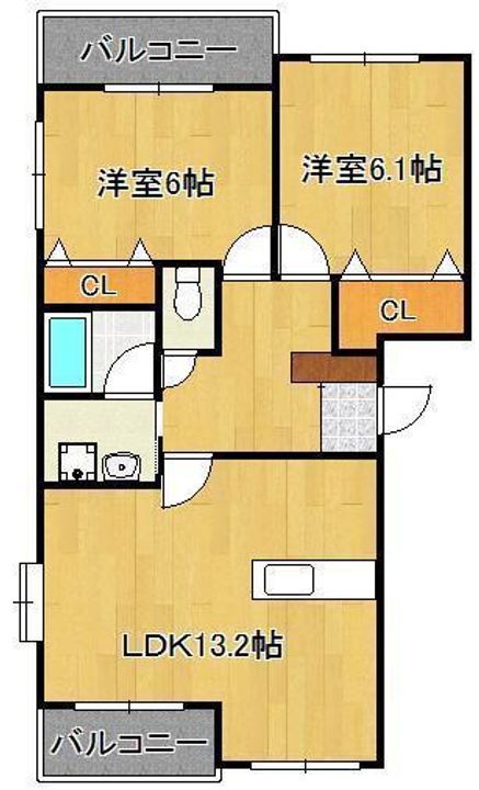 ファインメゾン上の原の間取り