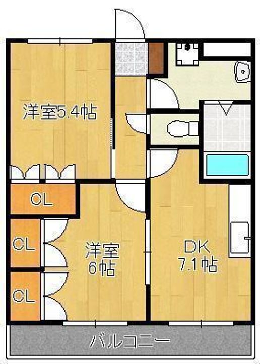 クレストール(直方)の間取り