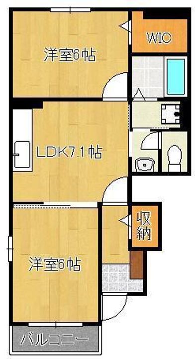 サニーコーポC棟の間取り