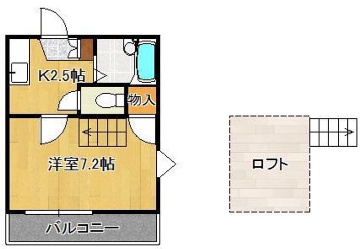 パレス南王子の間取り