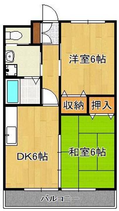 頓野ヒルズⅠの間取り