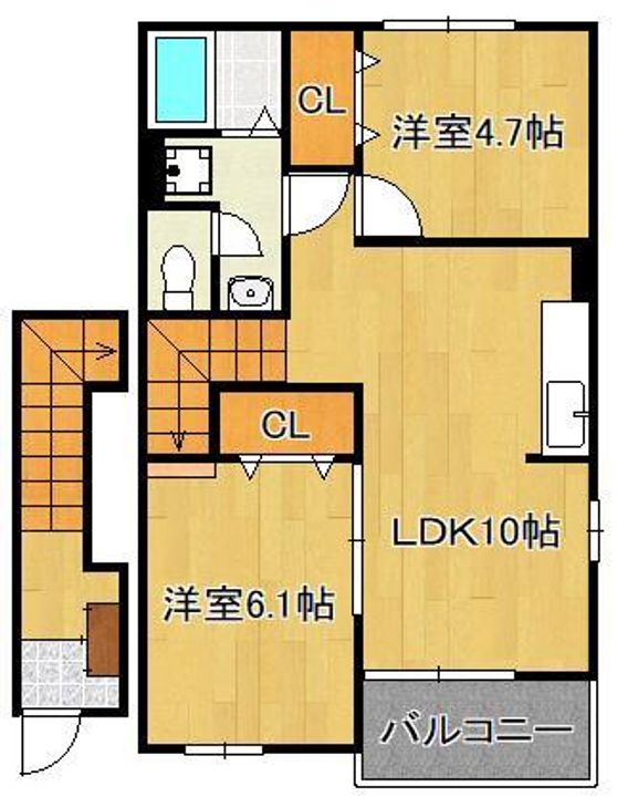 ファミーユ・K Bの間取り