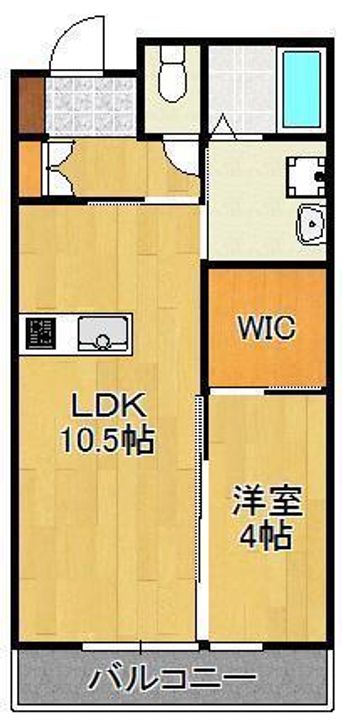 LAVIERE上上津役の間取り