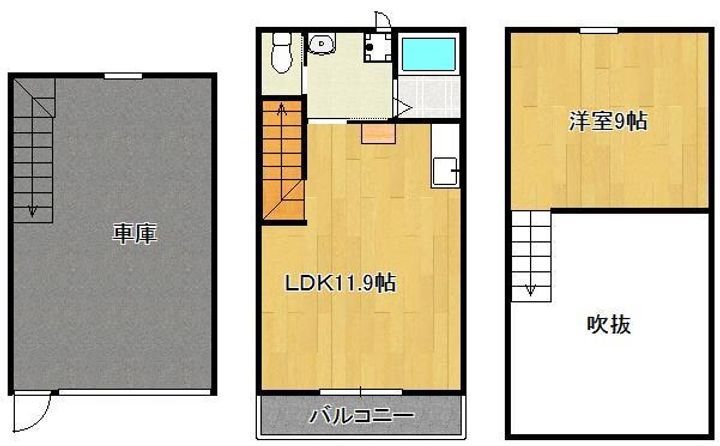 ダイワーズ感田ベースⅠの間取り