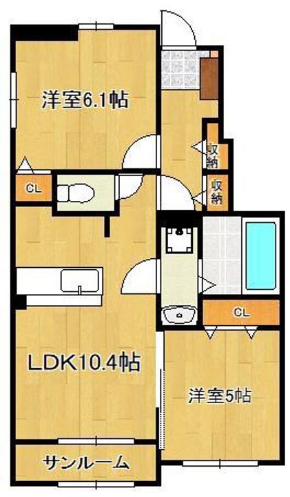 ルタン木屋瀬の間取り