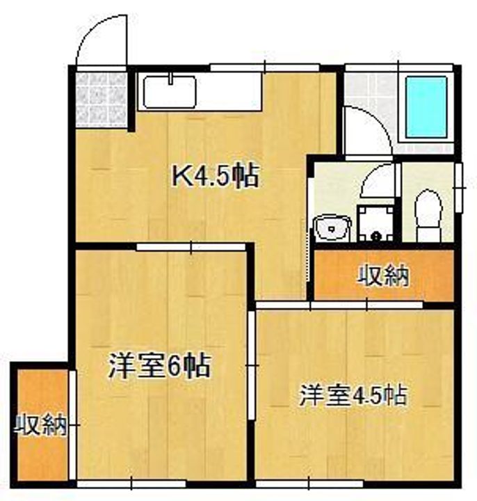 タウニィがんだの間取り