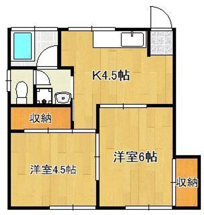タウニィがんだの間取り
