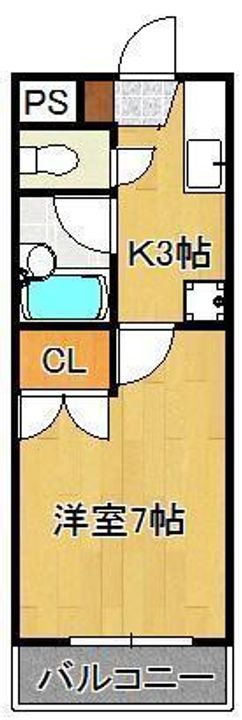 シャトレ新高Ⅰの間取り
