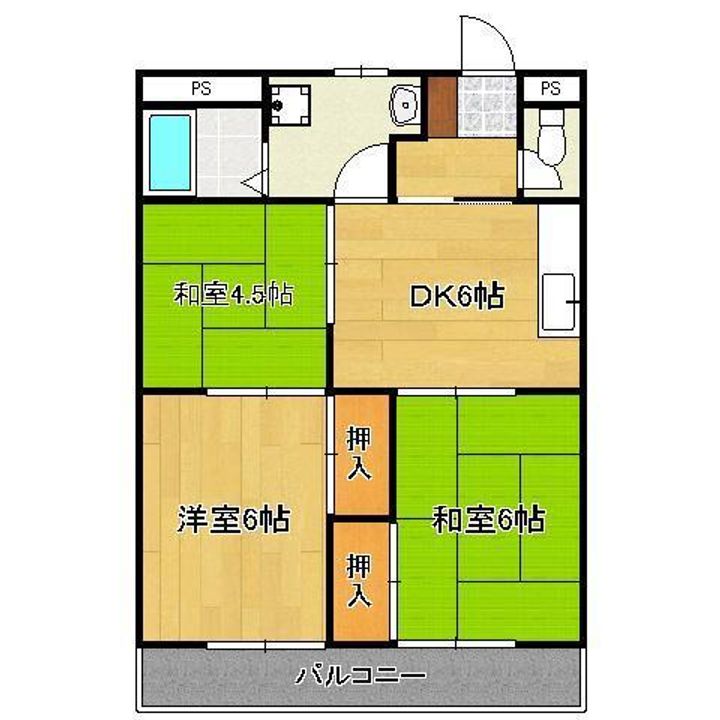 パルネット岩崎の間取り