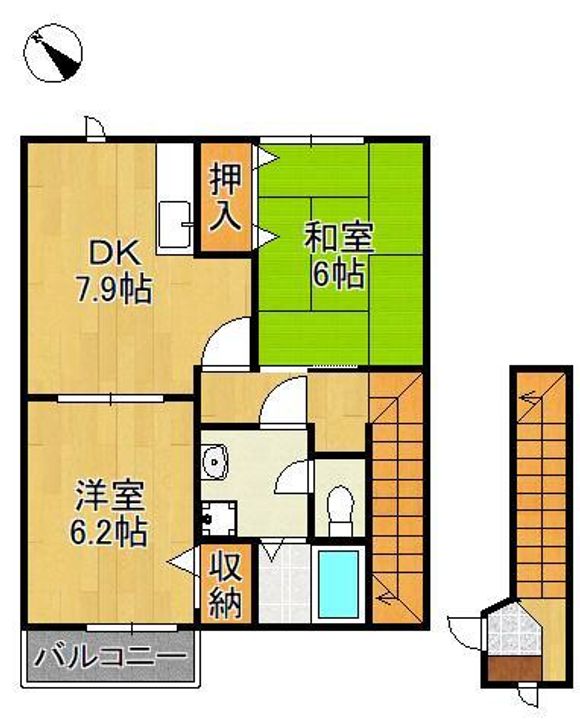 ガーデンハイム今古賀の間取り