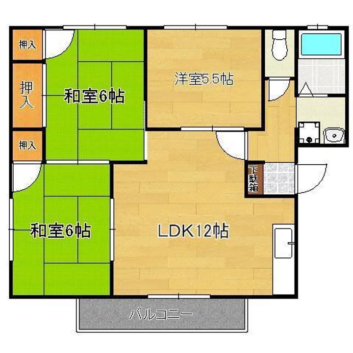 フレグランスKの間取り