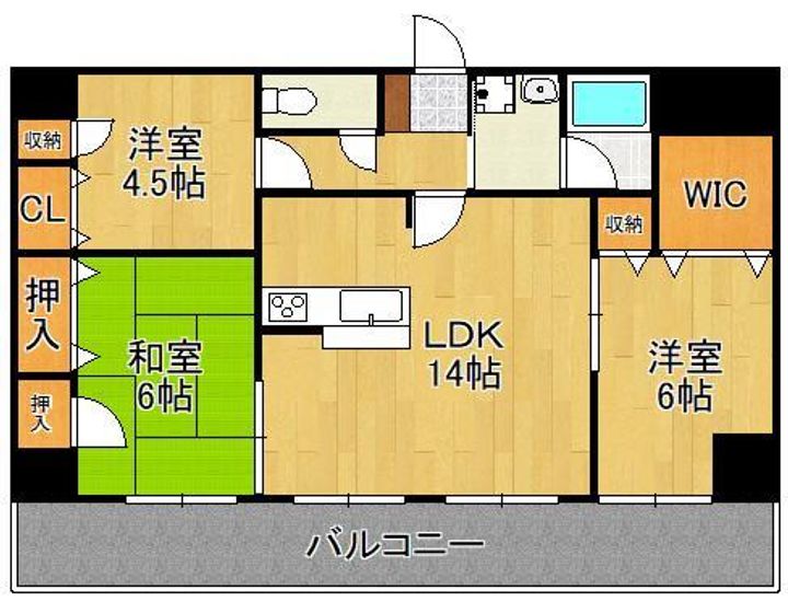 パラシオ二島の間取り