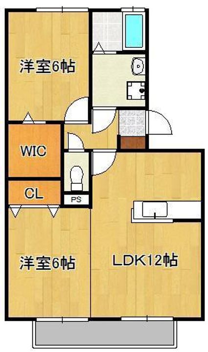 ケイズスクエアDの間取り