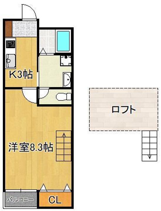 ソレイユ学研台の間取り