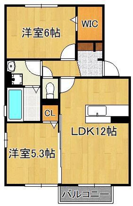 ウィットエブリDの間取り