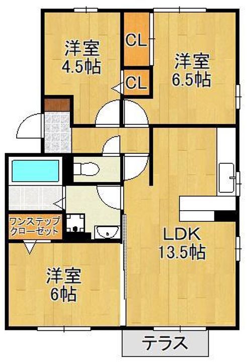 ラパン学研台 B棟の間取り