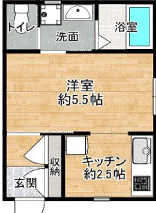 京都府京都市中京区聚楽廻東町(一戸建)の賃貸物件の間取り