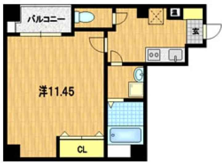 エターナル高辻401の間取り