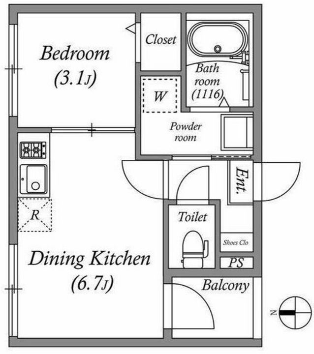 Tea Pavilion302の間取り