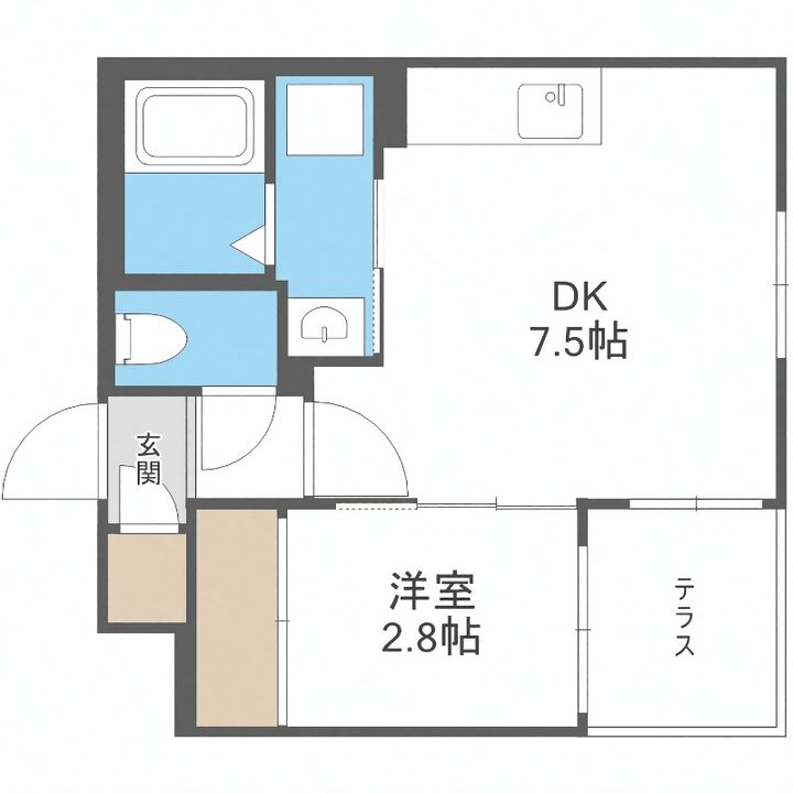 S-RESIDENCE南郷Southの間取り