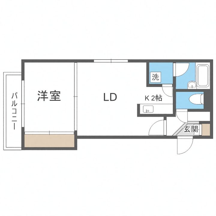 エルシティーパーク201の間取り