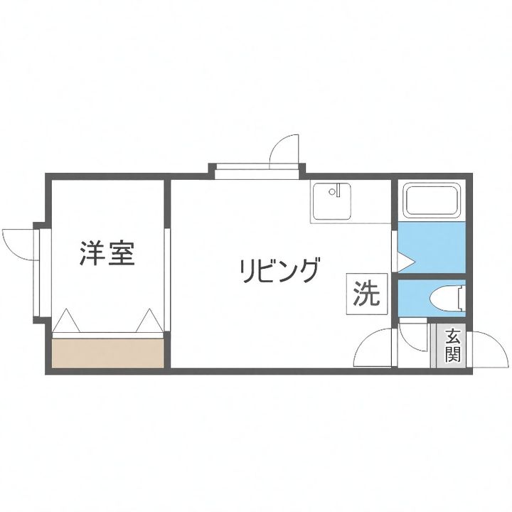 アークコート学園前304の間取り