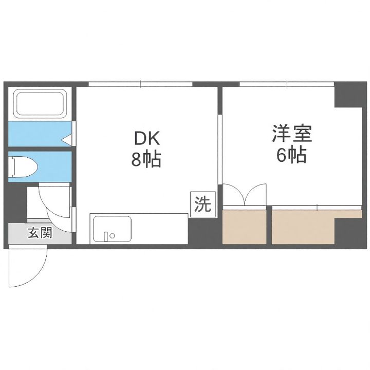 レジデンスやまいち401の間取り