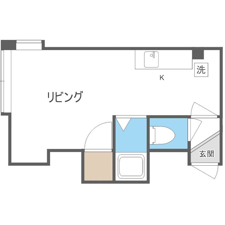 コスモ菊水102の間取り
