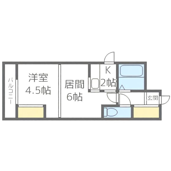 アニバーサリー30th南郷202の間取り