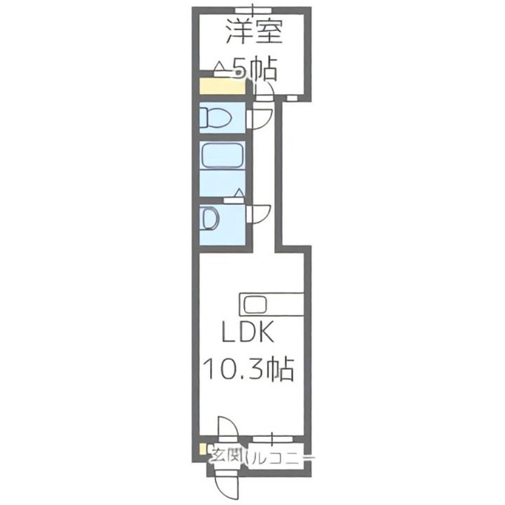トレジャーキャッスル参番館の間取り