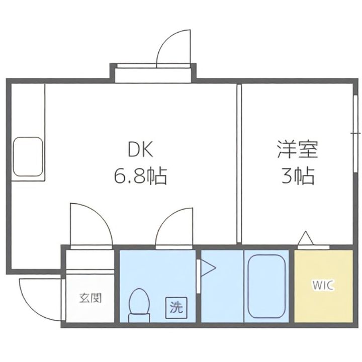 サンピア平岸3-9Aの間取り