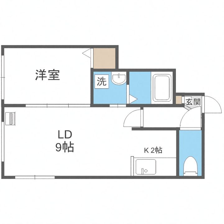 Vivace平岸403の間取り