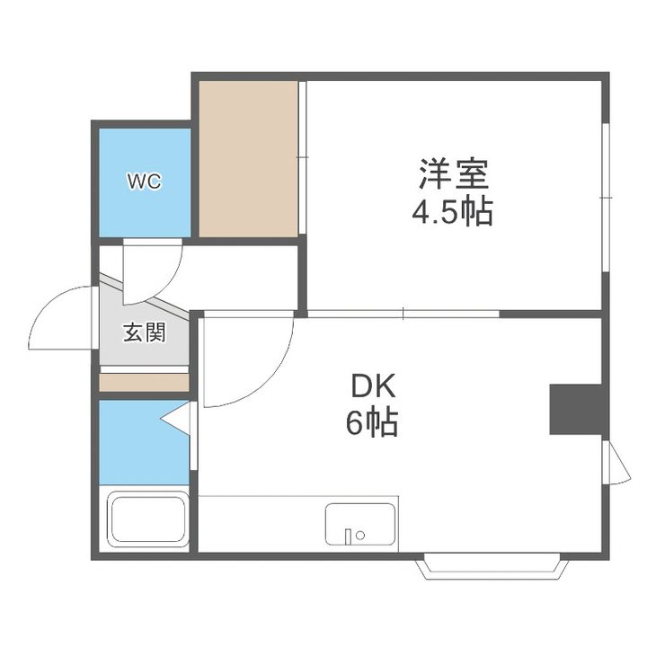 高沼マンション203の間取り