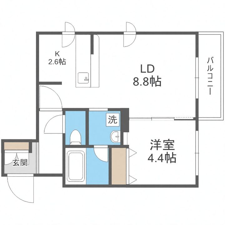 リバークレスト菊水の間取り