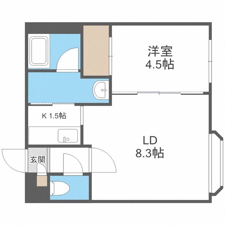 リリアンⅡ402の間取り