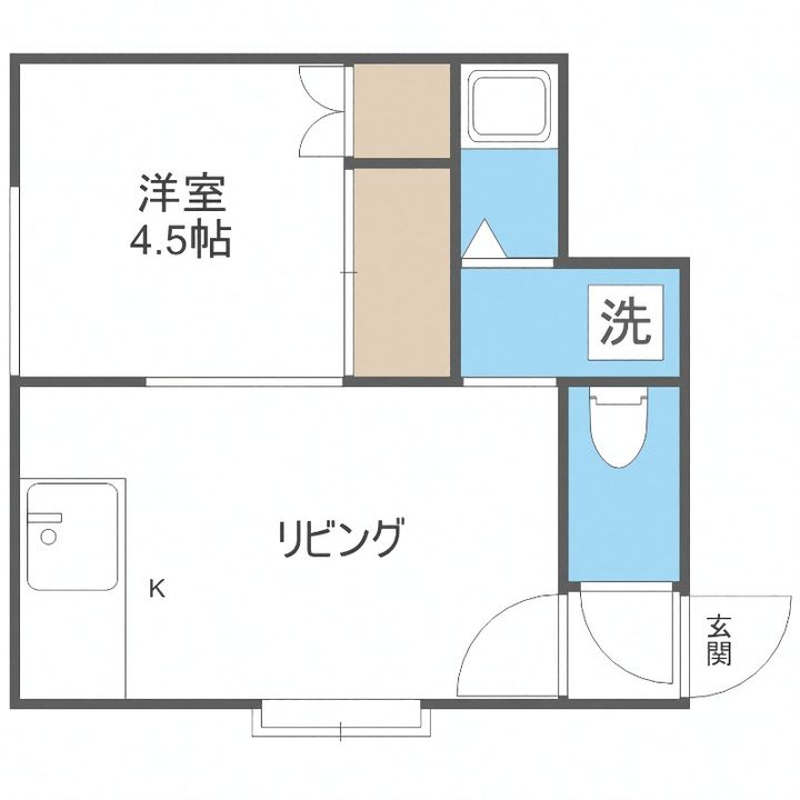 コーポリステル0101の間取り