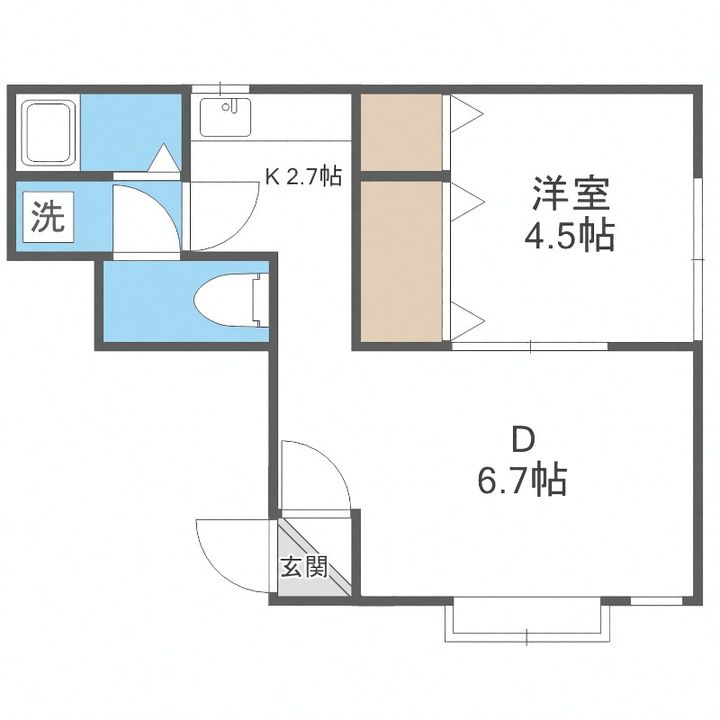 コーポリステル0202の間取り