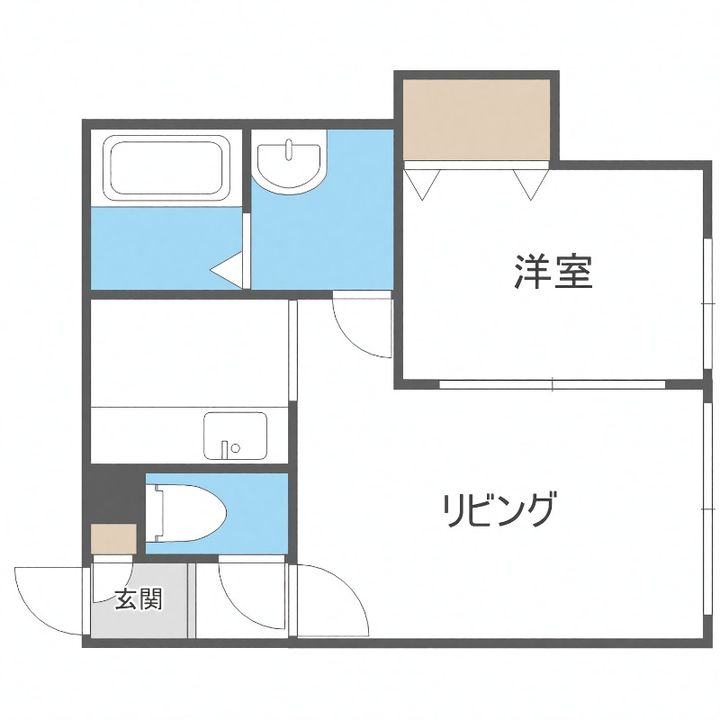 カラバオ白石103の間取り