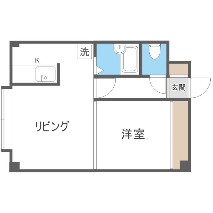 エレガントハウス203の間取り