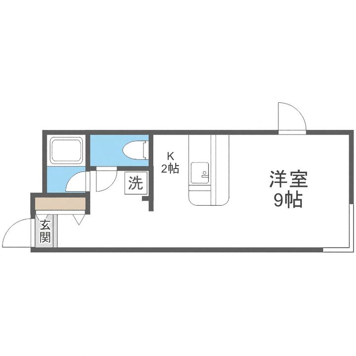 エクセレントハウス中島公園165301の間取り