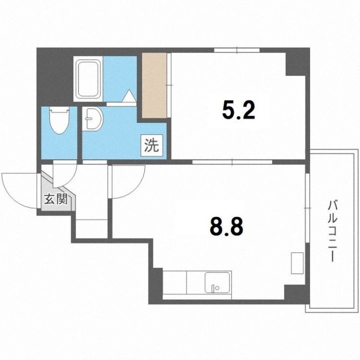 アートパレス中の島401の間取り