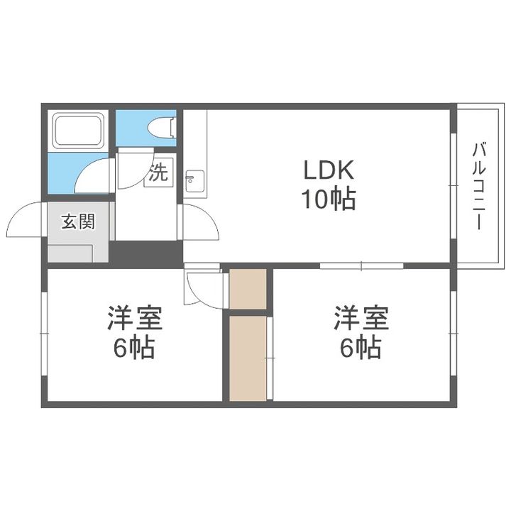 コーポかなや0303の間取り