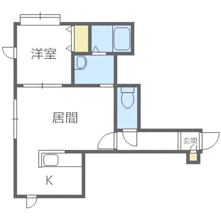 レユシール伍番館107の間取り