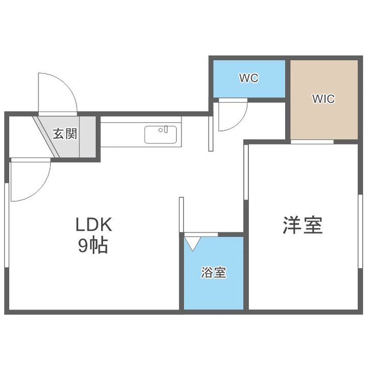 グランメール学園前102の間取り