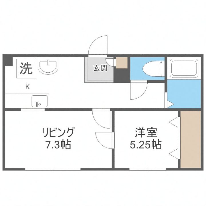 第3澄川銀座パレス205の間取り