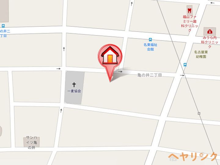 ハセガワ一社マンション303の地図